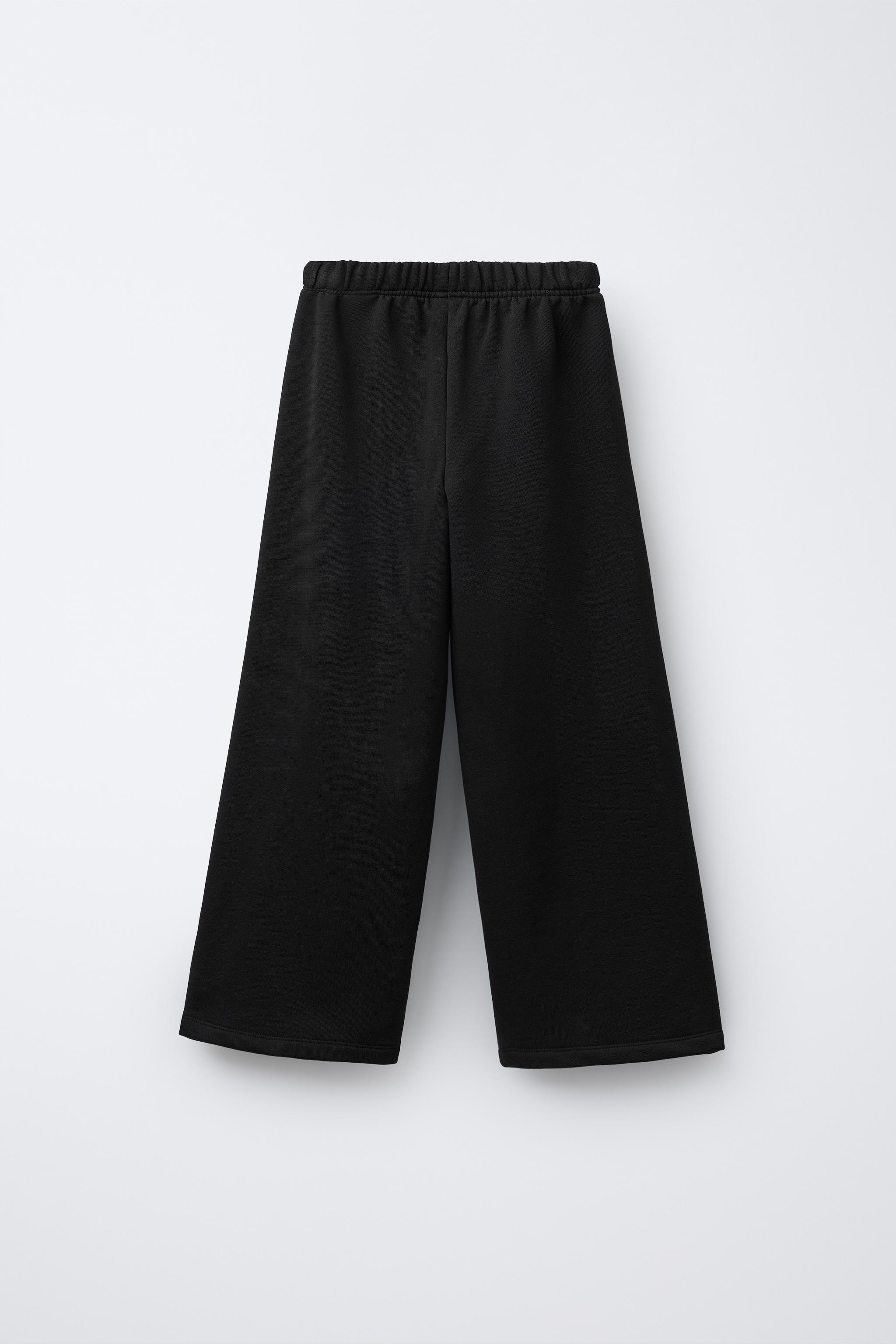 PRINTED WIDE LEG PANTS