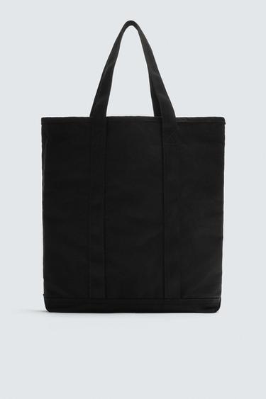 FABRIC TOTE BAG - Black by Zara
