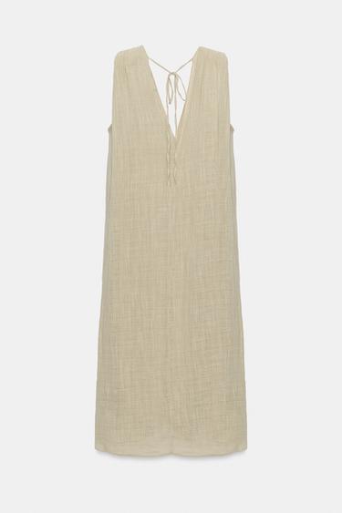 CRINKLE-EFFECT CHIFFON MIDI DRESS - Ash by Zara - Image 5