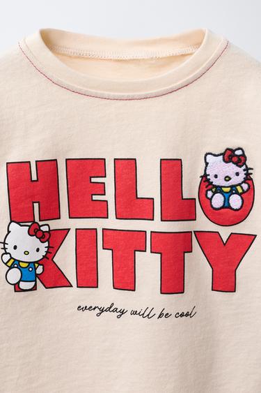 HELLO KITTY © SANRIO EMBROIDERED T-SHIRT - Light salmon-pink by Zara - Image 2