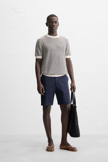 BERMUDA CHINO REGULAR FIT - Marino de Zara