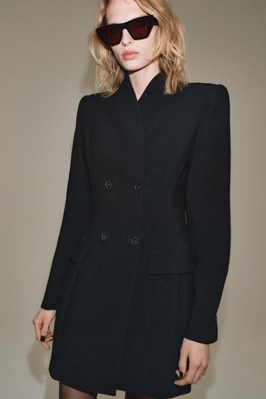 Zara ZW COLLECTION BLAZER DRESS - Black