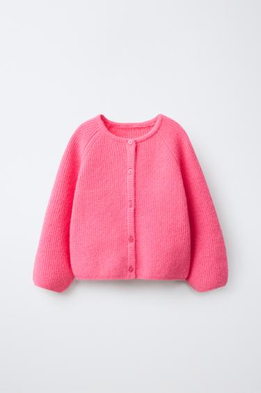 BASIC CARDIGAN — Pink 1