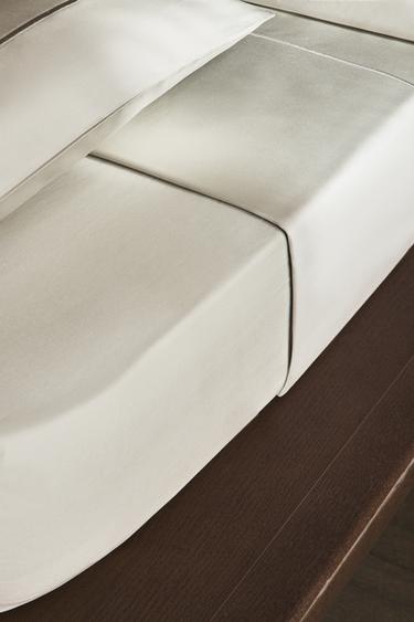 DRAP-HOUSSE SATIN DE COTON | 40 CM DE HAUT (400 FILS) - Argent de Zara - Image 6