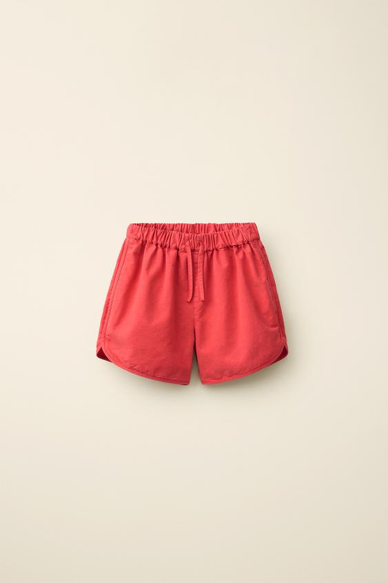 PLAIN BERMUDA SHORTS CREATED BY CARAMEL LONDON X ZARA - Red by Zara - Image 0