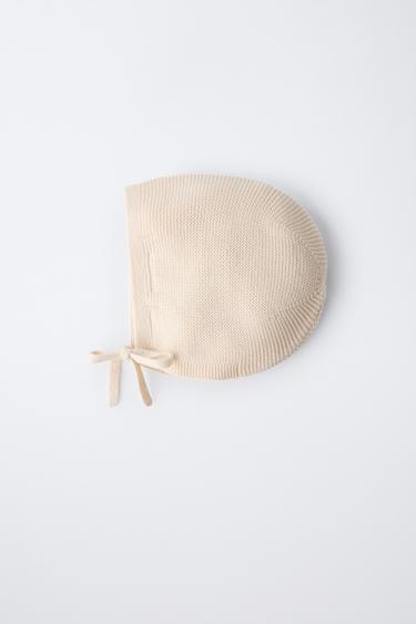 KNIT BONNET - Cream by Zara - Image 3
