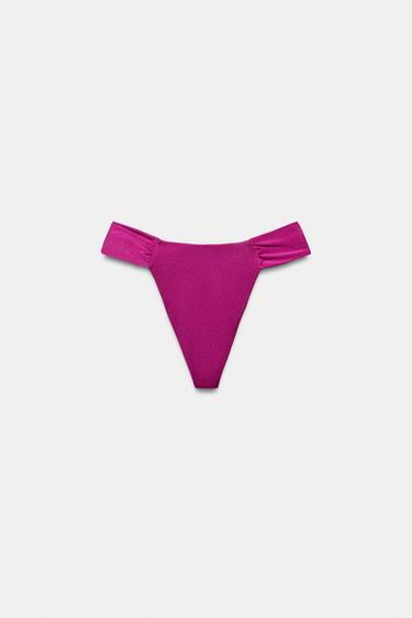 BAS DE BIKINI SATINÉ - Magenta de Zara - Image 6