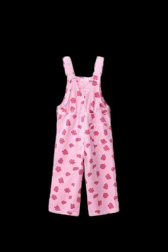 Zara LONG FLORAL TWILL OVERALLS - Pink