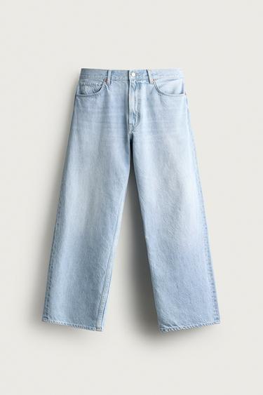 Zara LOOSE FIT JEANS - Light blue