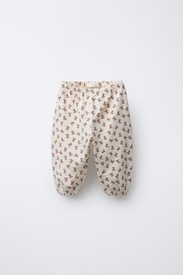 JOGGINGHOSE MIT BÄRENMUSTER - Cremefarben von Zara