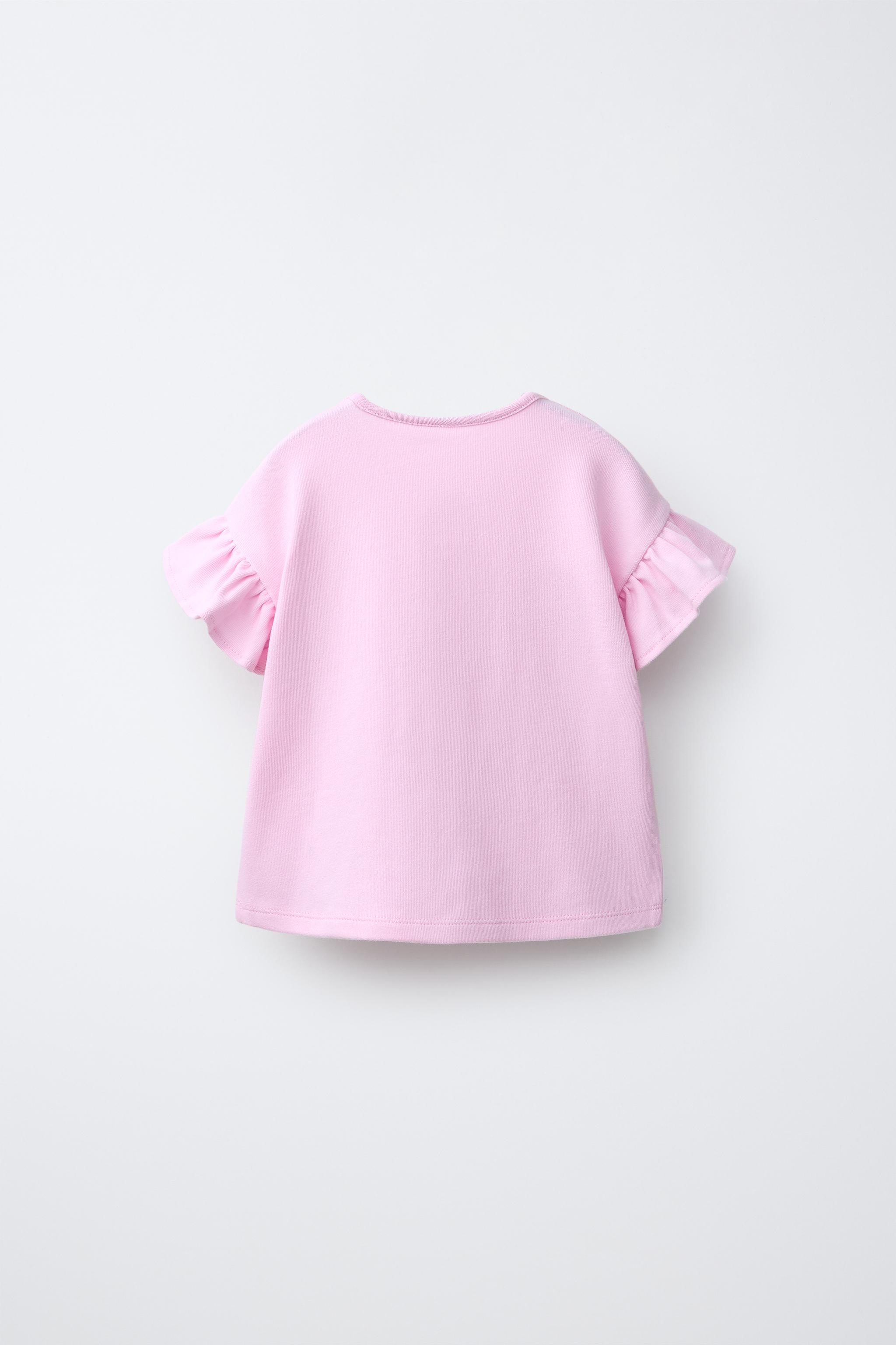 BOW AND RUFFLE T-SHIRT