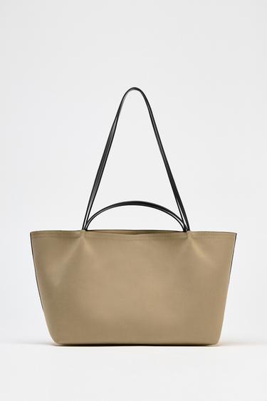 BOLSA TOTE BAG COM ALÇA DUPLA -  da Zara