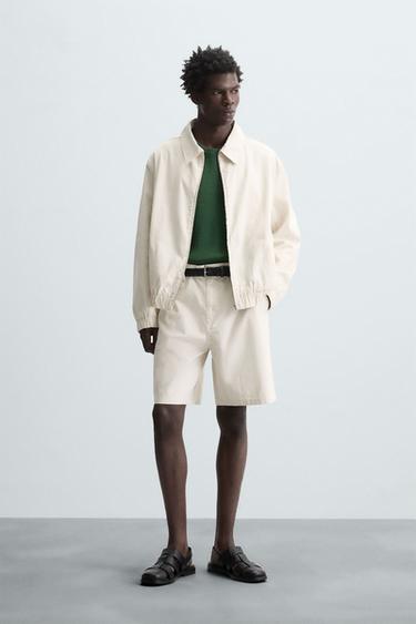 STRIPED REGULAR FIT BERMUDA SHORTS - striped by Zara - Image 0