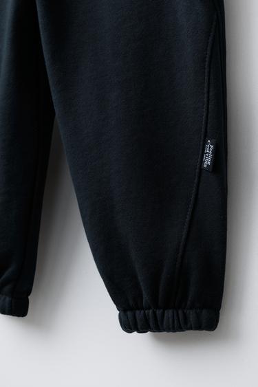 JOGGING TROUSERS WITH LABEL - Navy blue by Zara - Image 3