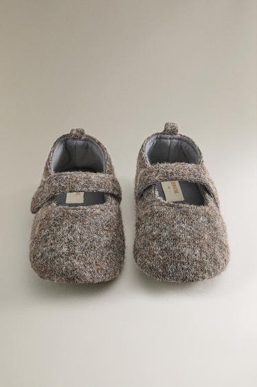 KIDS' WOOL-EFFECT BALLERINAS - Grey by Zara - Image 2