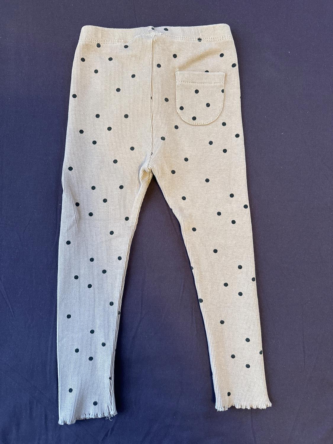 POLKA DOTS RIBBED LEGGINGS - Image 2