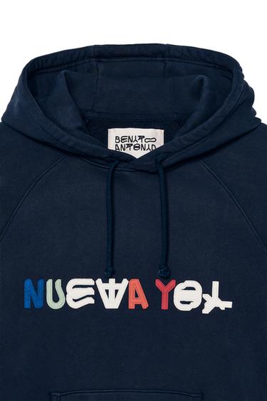 NEW YORK PATCH HOODIE - Navy blue by Zara - Image 4
