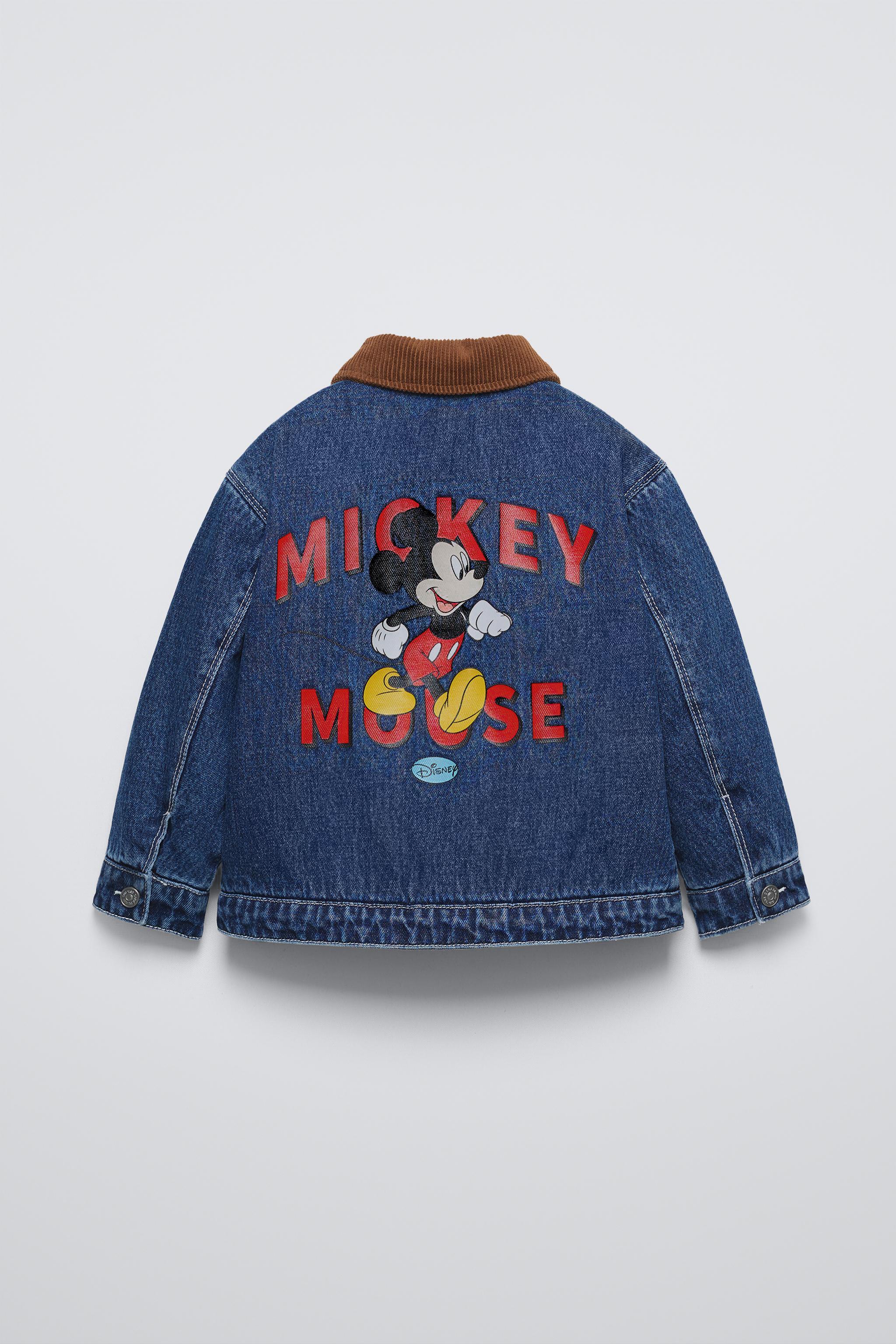 MICKEY MOUSE DISNEY DENIM JACKET WITH FAUX SHEARLING Mid blue ZARA United Kingdom