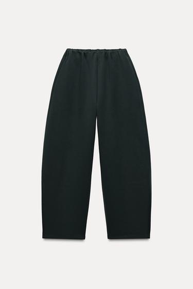 PANTALÓN BALLOON INTERLOCK - VERDE de Zara