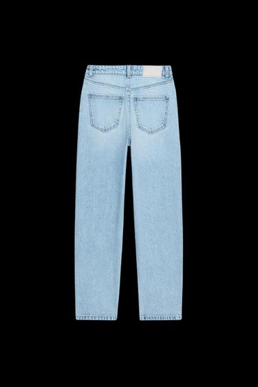 JEANS Z.01 MOM FIT COMFORT TIRO ALTO - Azul claro de Zara