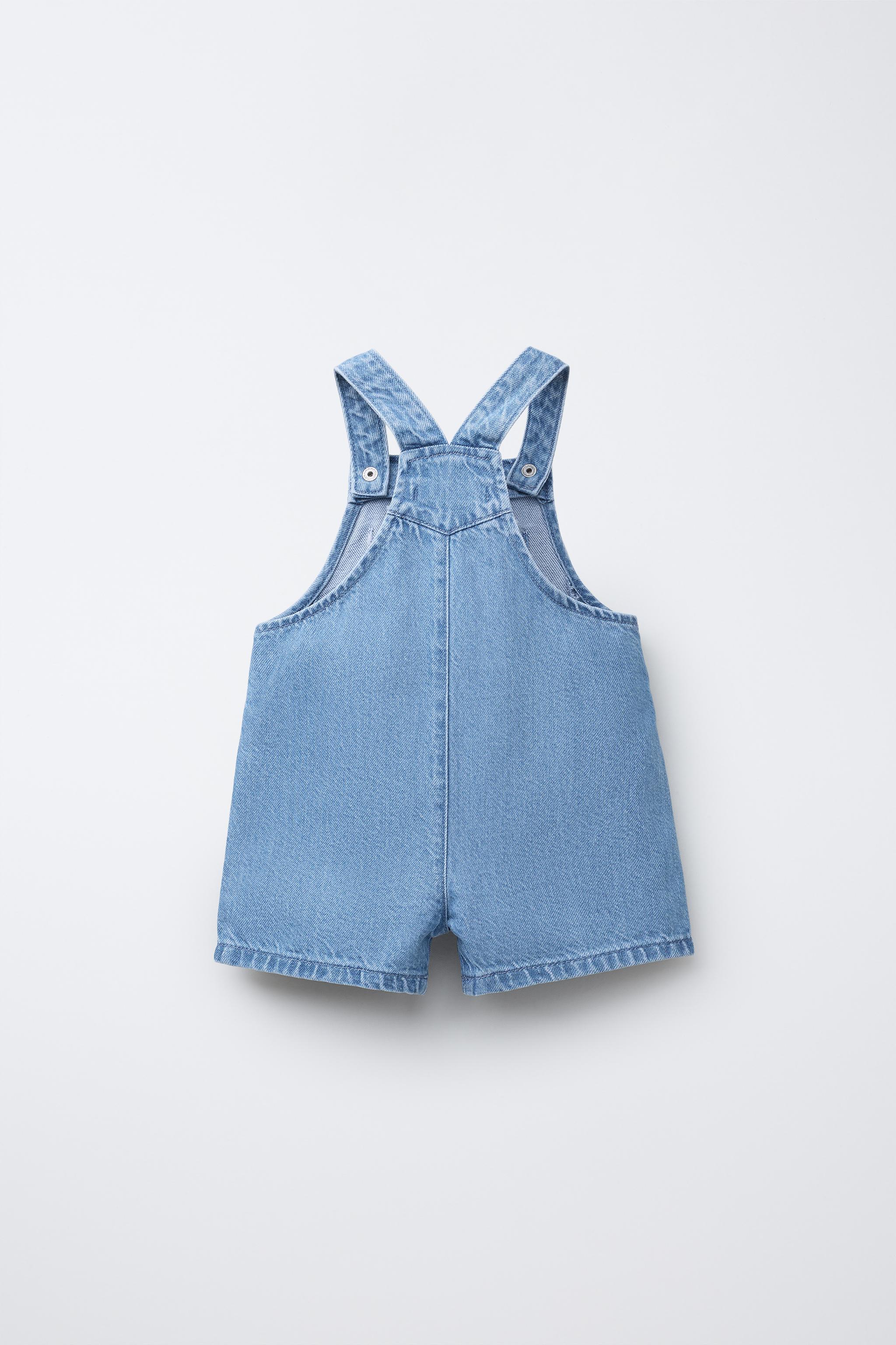デニムショートオーバーオール - ブルー | ZARA Japan / 日本