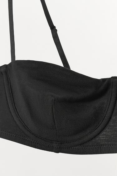 UNDERWIRED BRALETTE WITH VISCOSE - Black by Zara