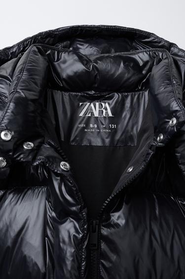DOUDOUNE EN PLUME ET DUVET DÉPERLANTE - Noir de Zara - Image 6
