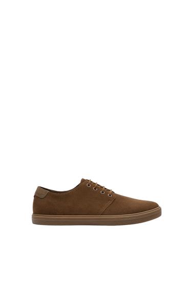 SPLIT SUEDE LEATHER SPORT SHOES
