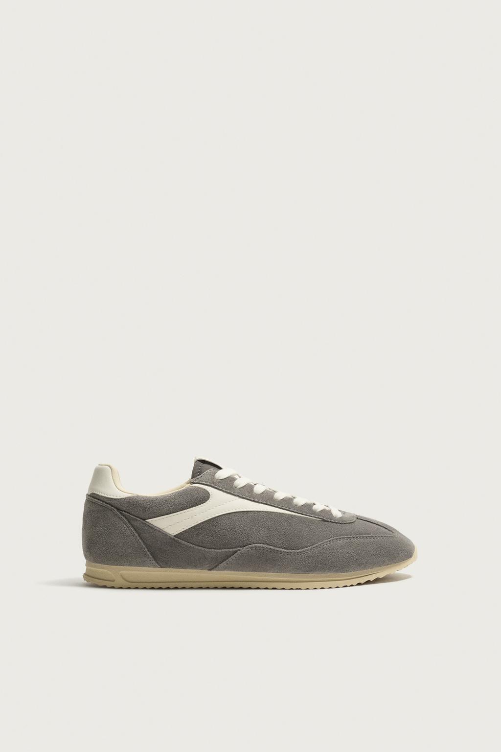 LEATHER RETRO TRAINERS