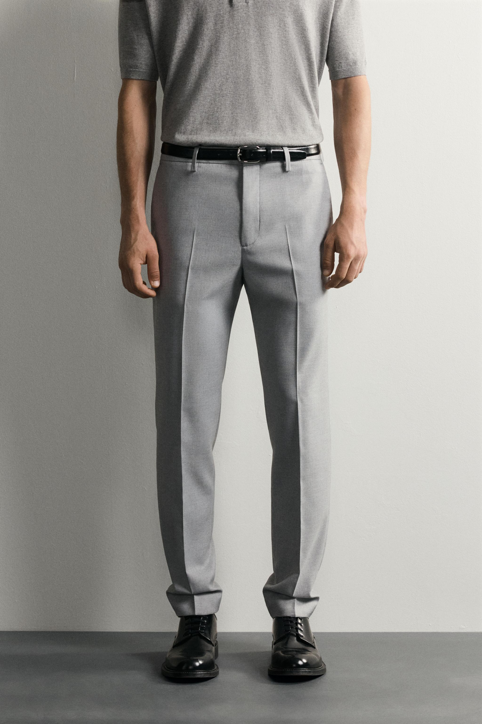 STRETCH SUIT PANTS - Gray | ZARA United States