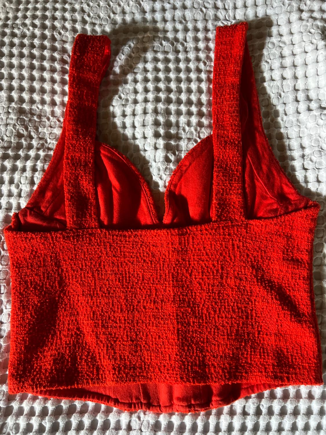 CORSETRY-INSPIRED TEXTURED TOP - Image 2