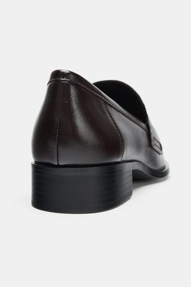 MOCASSINS À CLAUQE MONTANTE - Marron de Zara - Image 6