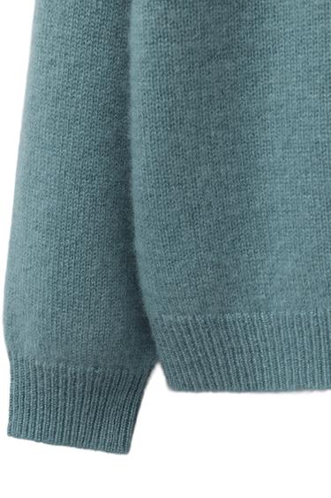 Zara 100% CASHMERE JUMPER - Dusty blue