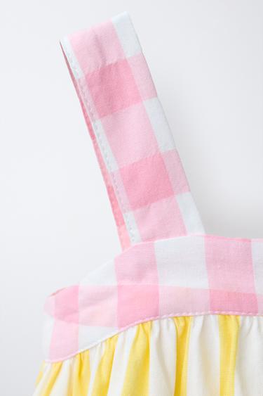 STRIPED AND CHECKED DRESS CASA LAWA X ZARA KIDS - Multicoloured by Zara - Image 2