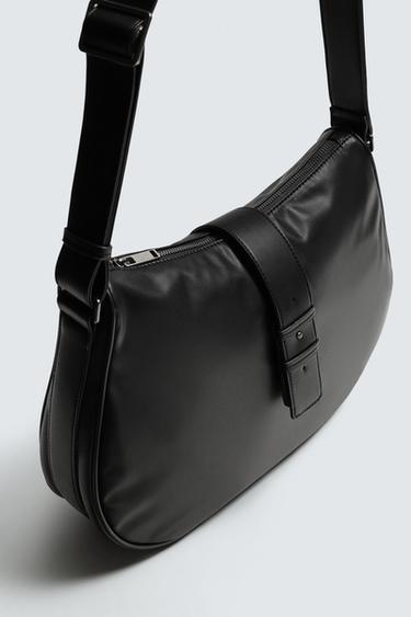 PLAIN CROSSBODY BAG - Black by Zara - Image 4