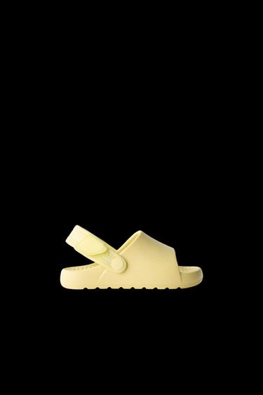 RUBBER SLIDERS - Yellow by Zara