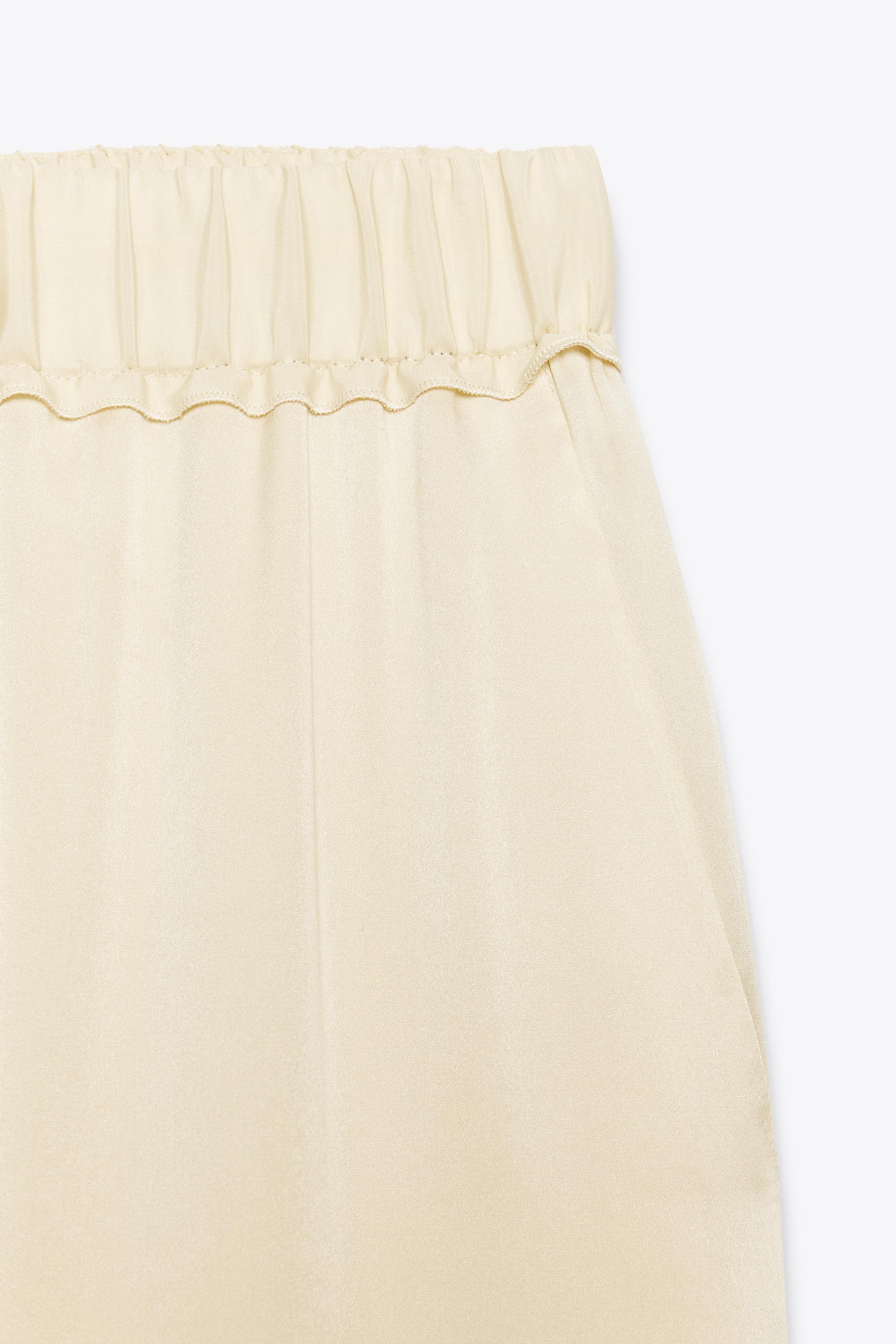スペイン発送 ZARA 100%シルクパジャマパンツ ZWコレクション スペイン発送 ZARA ZWコレクション パジャマパンツ 選べるカラー