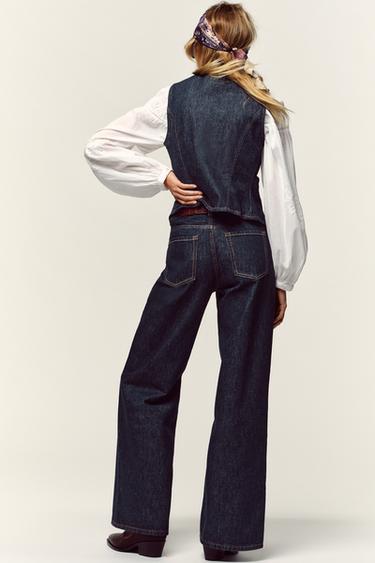 GILET EN JEAN Z1975 - Bleu de Zara - Image 4