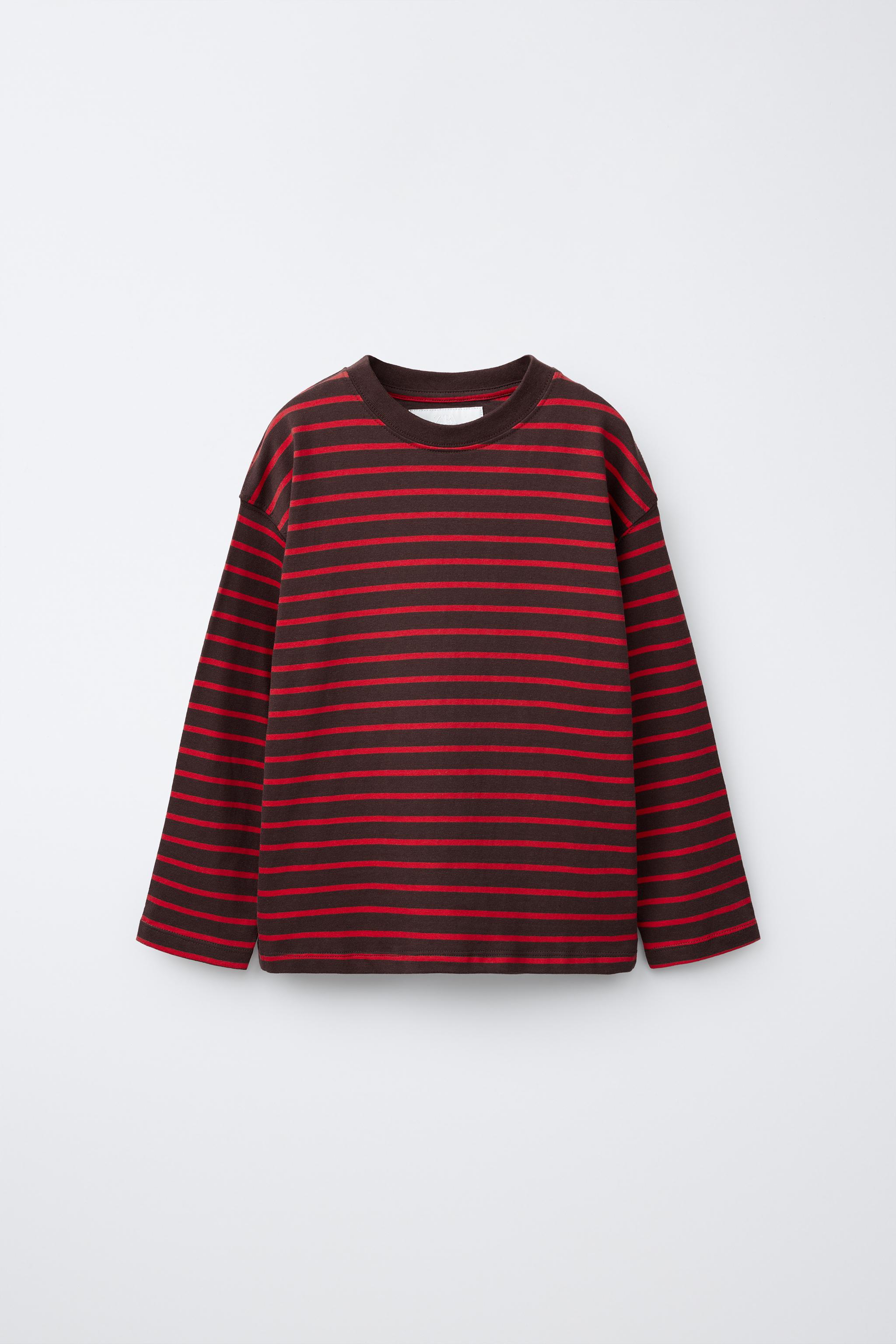 STRIPED PRINT T-SHIRT