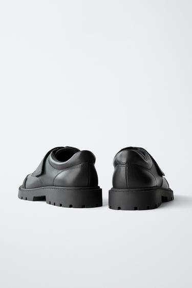 LEATHER SCHOOL SHOES - Black by Zara - Image 4