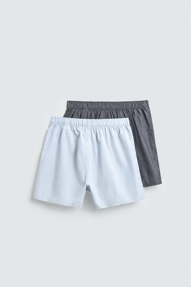 BOXER EN POPELINE COMBINÉ LOT DE 2 - divers de Zara - Image 1
