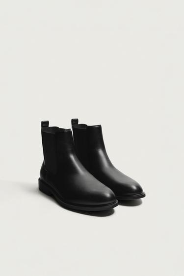 BOTA CHELSEA BICO FINO - Preto da Zara
