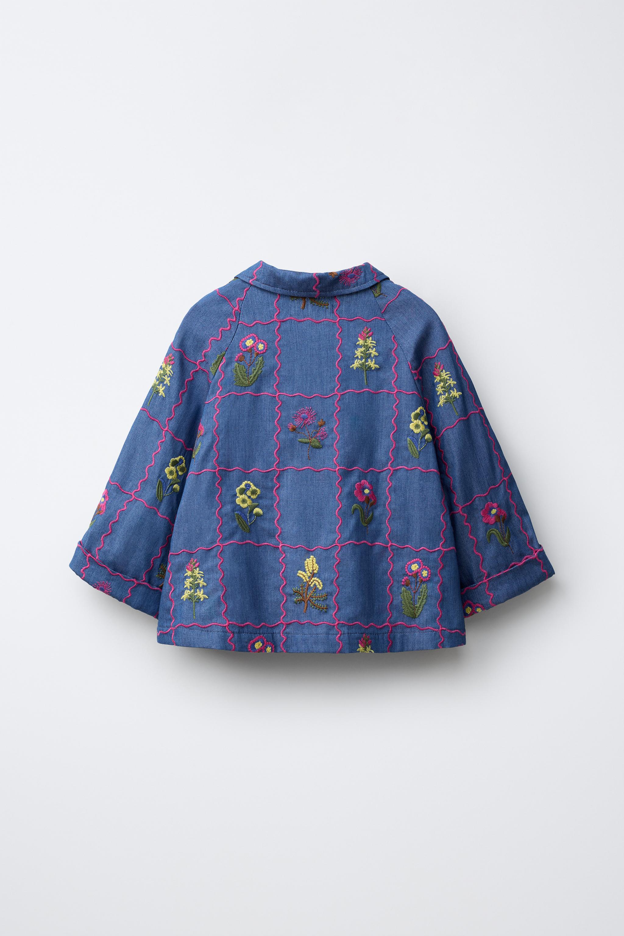 Детские рубашки Zara EMBROIDERED SHIRT — фото 3