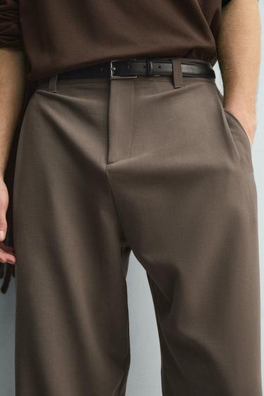 PLEATED RELAXED FIT TROUSERS - Sand by Zara - Image 5