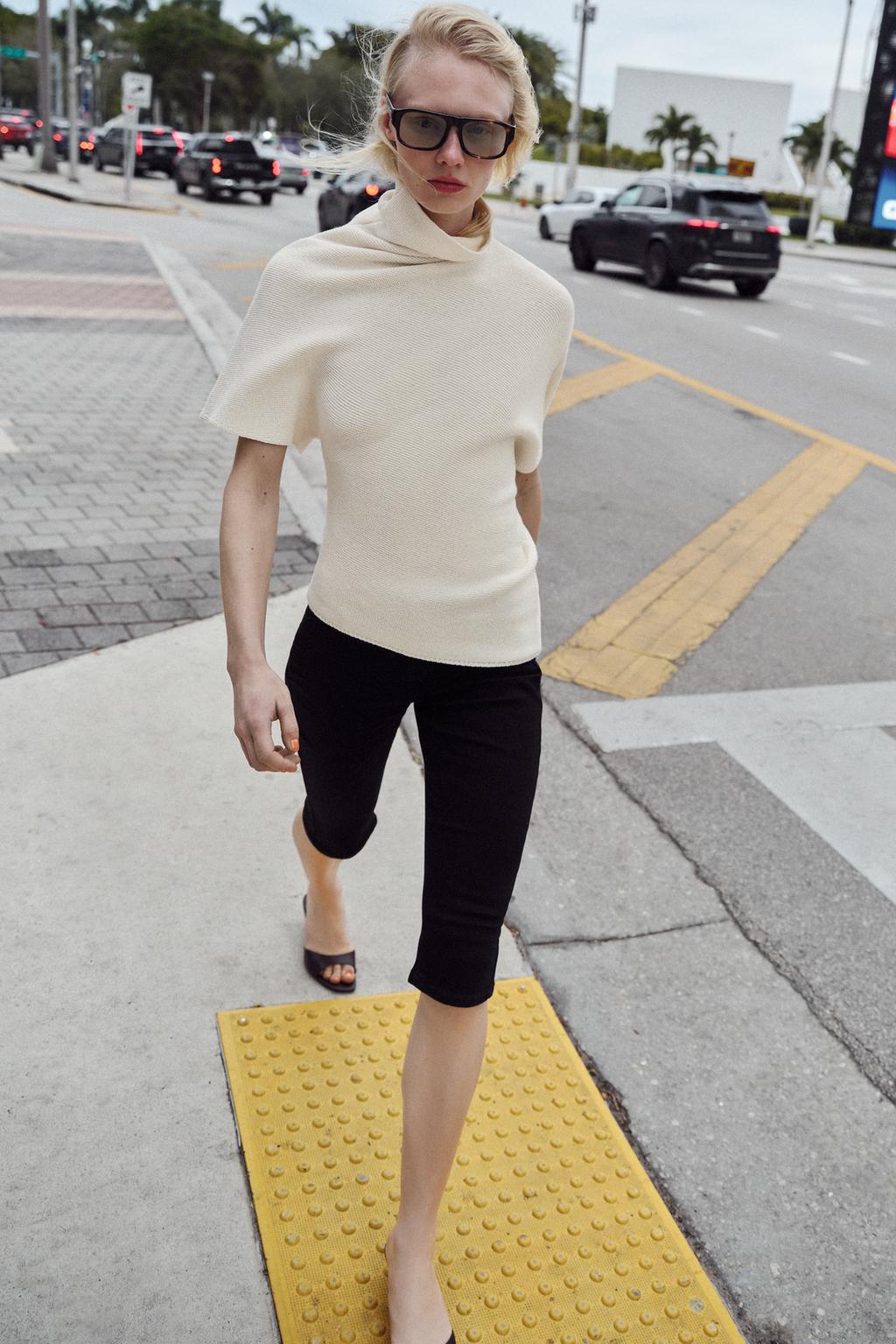 ZARA ASYMMETRIC KNIT JUMPER