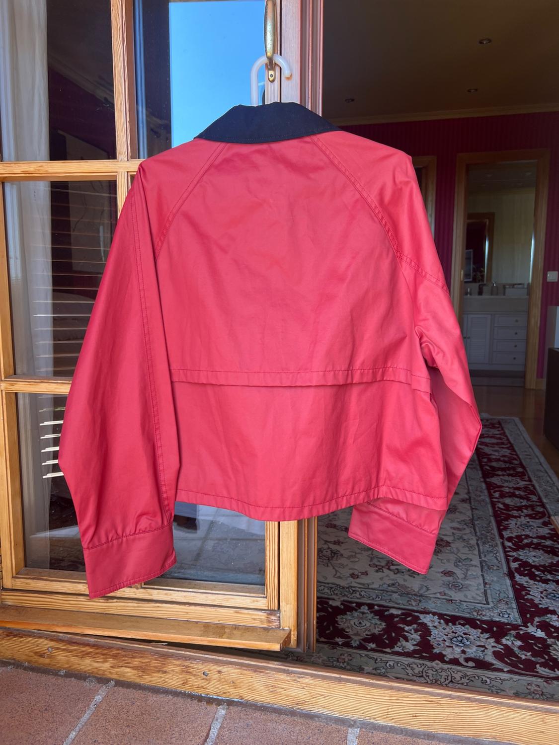 WAXED JACKET WITH CONTRAST COLLAR - Image 2