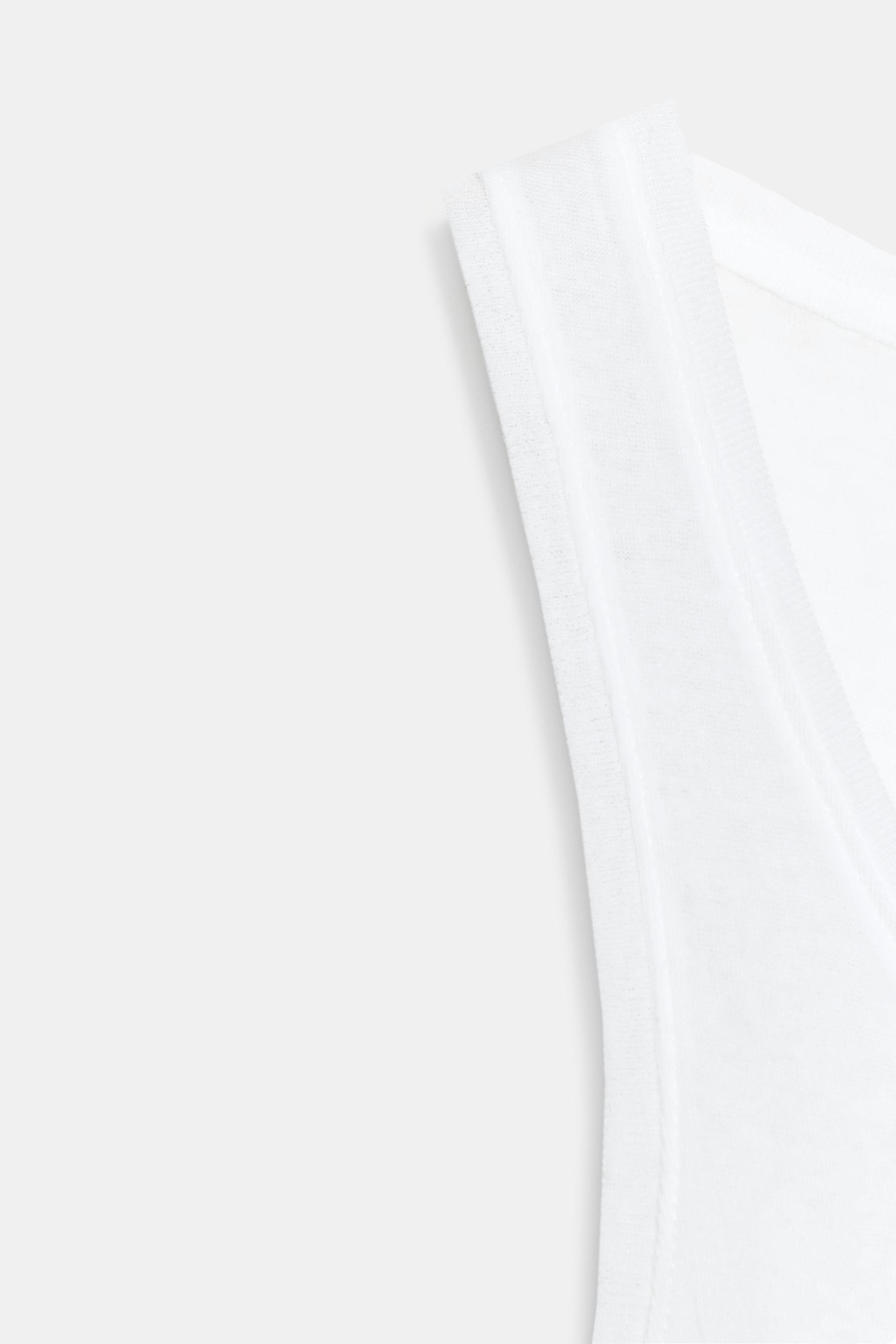 TOP EN COTON SANS MANCHES