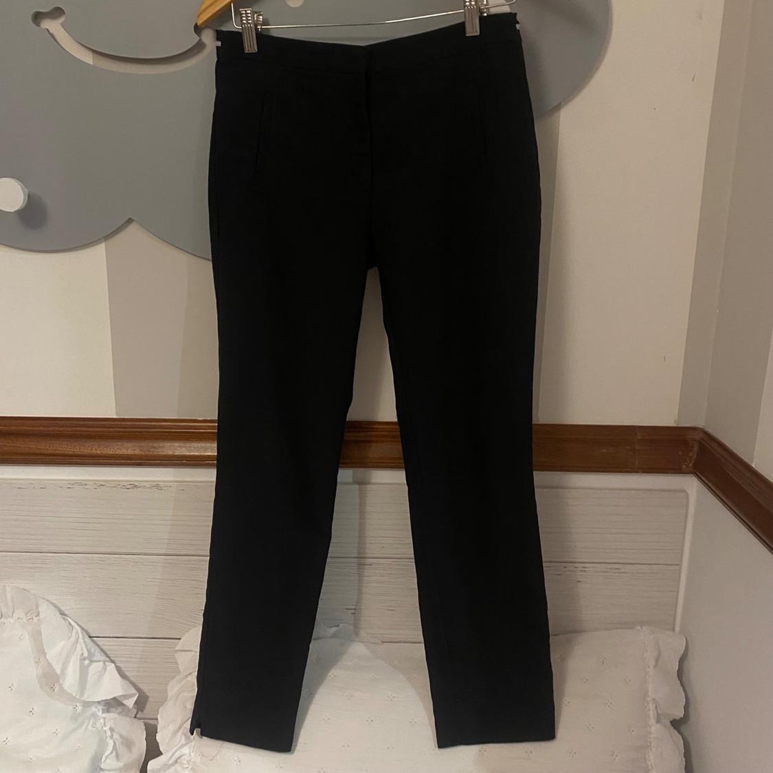 PANTALÓN RECTO NEGRO M CON CINTURILLA RAYA - Image 6