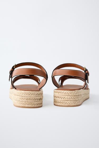 PLATFORM SANDALS - Brown by Zara - Image 3