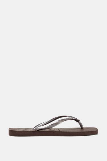 HAVAIANAS ® x ZARA SANDALS - Brown by Zara - Image 0